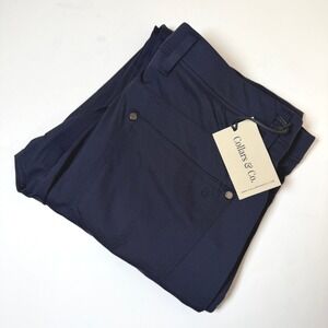Collars & Co CEO Tech Pull On Pants Mens 32x30 Navy Performance Commute Golf NEW